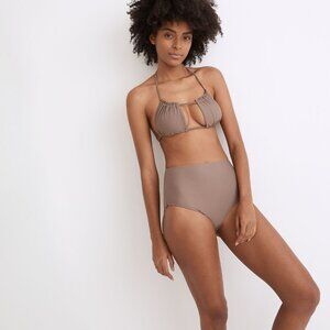 NWT Madewell Second Wave Retro High-Waisted Bikini Bottom